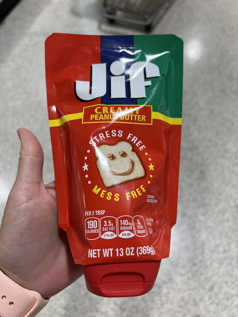 #teacherhack snack #forthewin Where has this been all my life!?!  No messiness all over my fingers and desk, no more forgetting a spoon or knife to spread.  Yes! #gamechanger <a href="/Jif/">Jif® Peanut Butter</a> !  

#peanutbutter #snack #snacktime #protein #sogood #delish #goodidea #jif #squeezeme