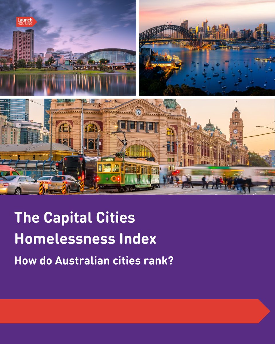 LaunchHousing (@launchhousing) on Twitter photo How does Melbourne stack up when it comes to ending homelessness? 
Find out in our Capital Cities Homelessness Index. By working together and sharing what we know works, we all have a better chance to end homelessness. #nationalhomelessnessweek
🔗: bit.ly/3KwNPaT. How does Melbourne stack up when it comes to ending homelessness? 
Find out in our Capital Cities Homelessness Index. By working together and sharing what we know works, we all have a better chance to end homelessness. #nationalhomelessnessweek
🔗: bit.ly/3KwNPaT.