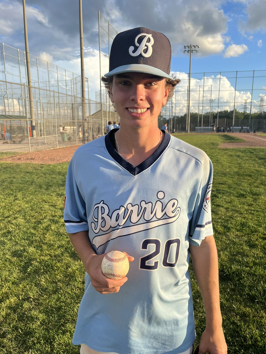 What’s better than 1 no-hitter? 2 no no’s. @JFeggi of the Barrie Baycats U16 HP ⚾️team, throws his 2nd no-hitter of the season vs Vaughan going 7 innings and striking out 8! @barriebaseball @Eblobaseball @PBR_Ontario @yorksimcoe