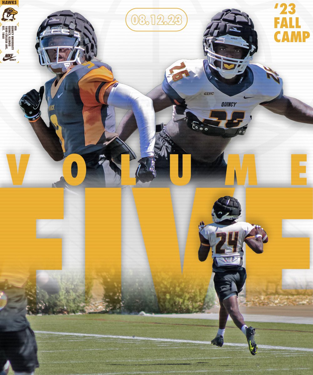 QUHawksFootball's tweet photo. 5 down
#Volume5

#PEWAV #FFF #HOLDtheROPE https://t.co/Pg7atltPzg