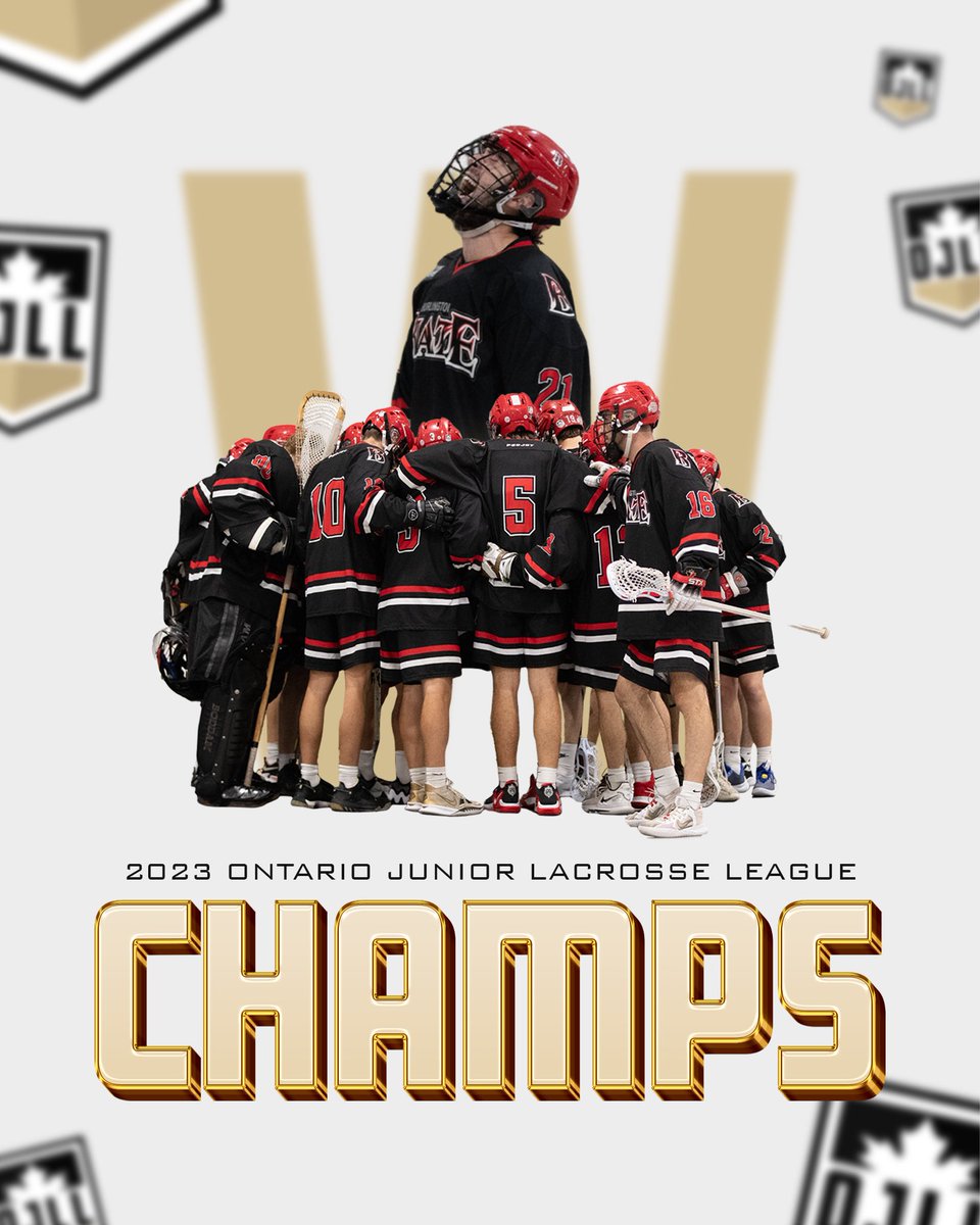 The Burlington Blaze are your 2023 Ontario Junior Lacrosse League Champions 🏆 #OJLLFinal