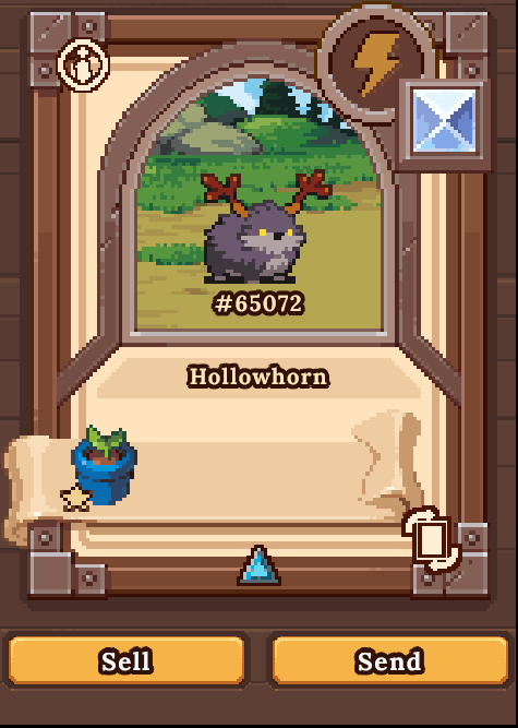 boggsee33's tweet photo. The Elusive #Hollowhorn the common #OddVariant pet will Hide from us no more!
Once appeared on the market, my hero's were able to pick it up for a price we were willing to pay. Another #Odd Variant checked off the list.
@DeFiKingdoms #avax #klaytn #gamefi #pets #nfts #crypto https://t.co/ZwhFwN8X2L
