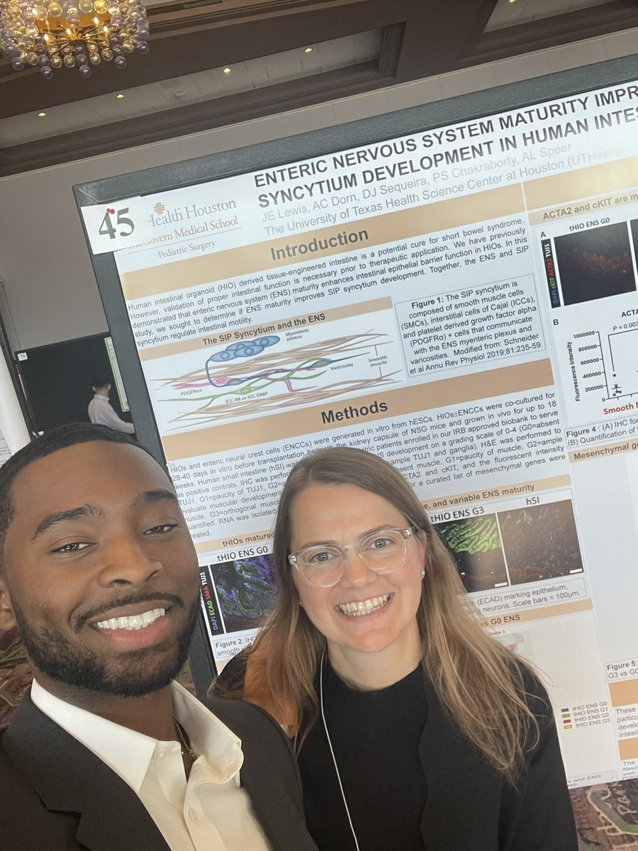 Very proud of Speer Lab research technician, <a href="/jlewis2324/">justin lewis</a> , for giving an exceptional poster presentation on ENS maturity and SIP syncytium development in HIOs at #ANMS2023 (his 1st poster at a national meeting!) 🎉 👏🏻 🧑🏾‍🔬🧫🔬 <a href="/ANMSociety/">ANMS</a>