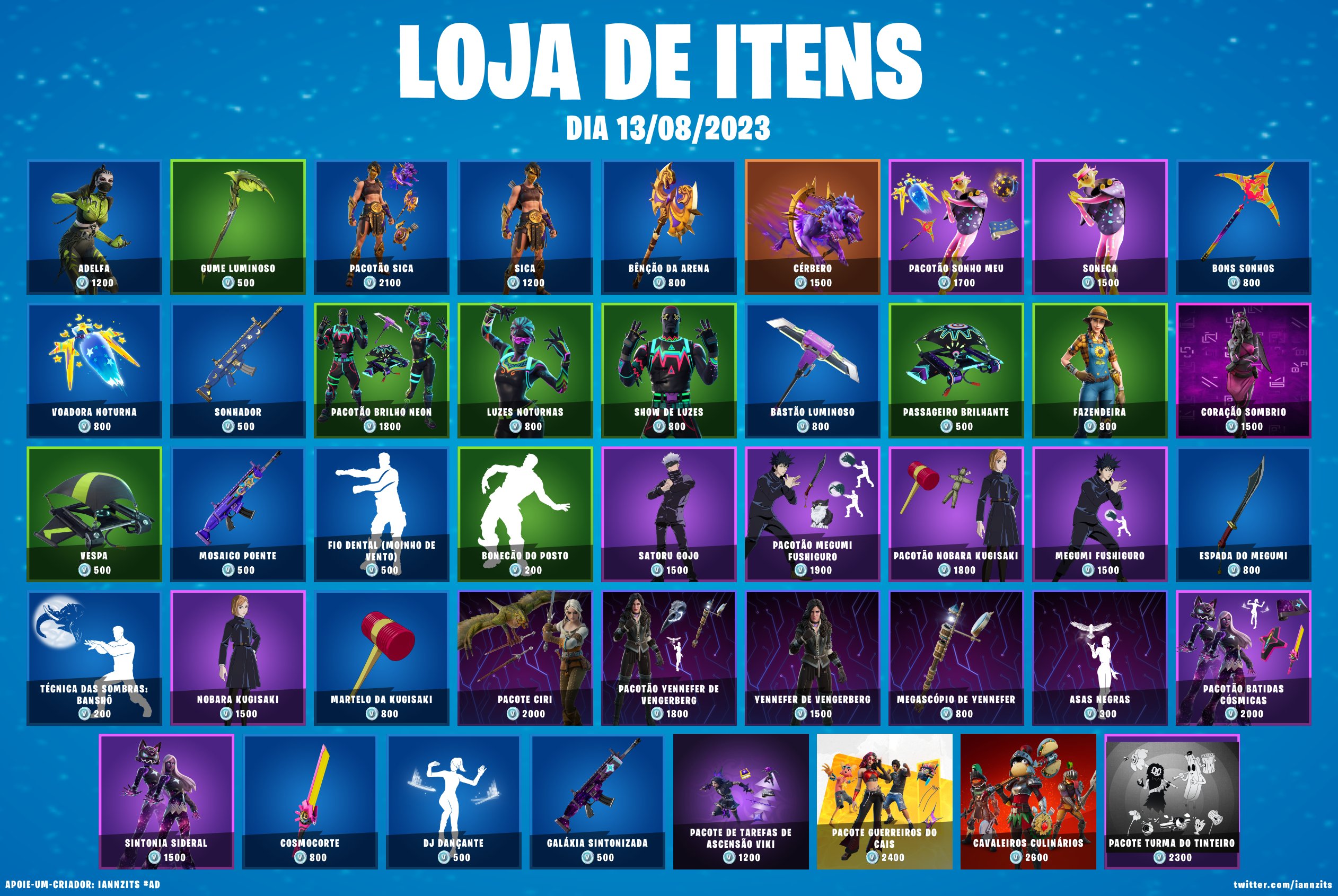 iannzits on X: 🛒 #Fortnite Loja de Itens