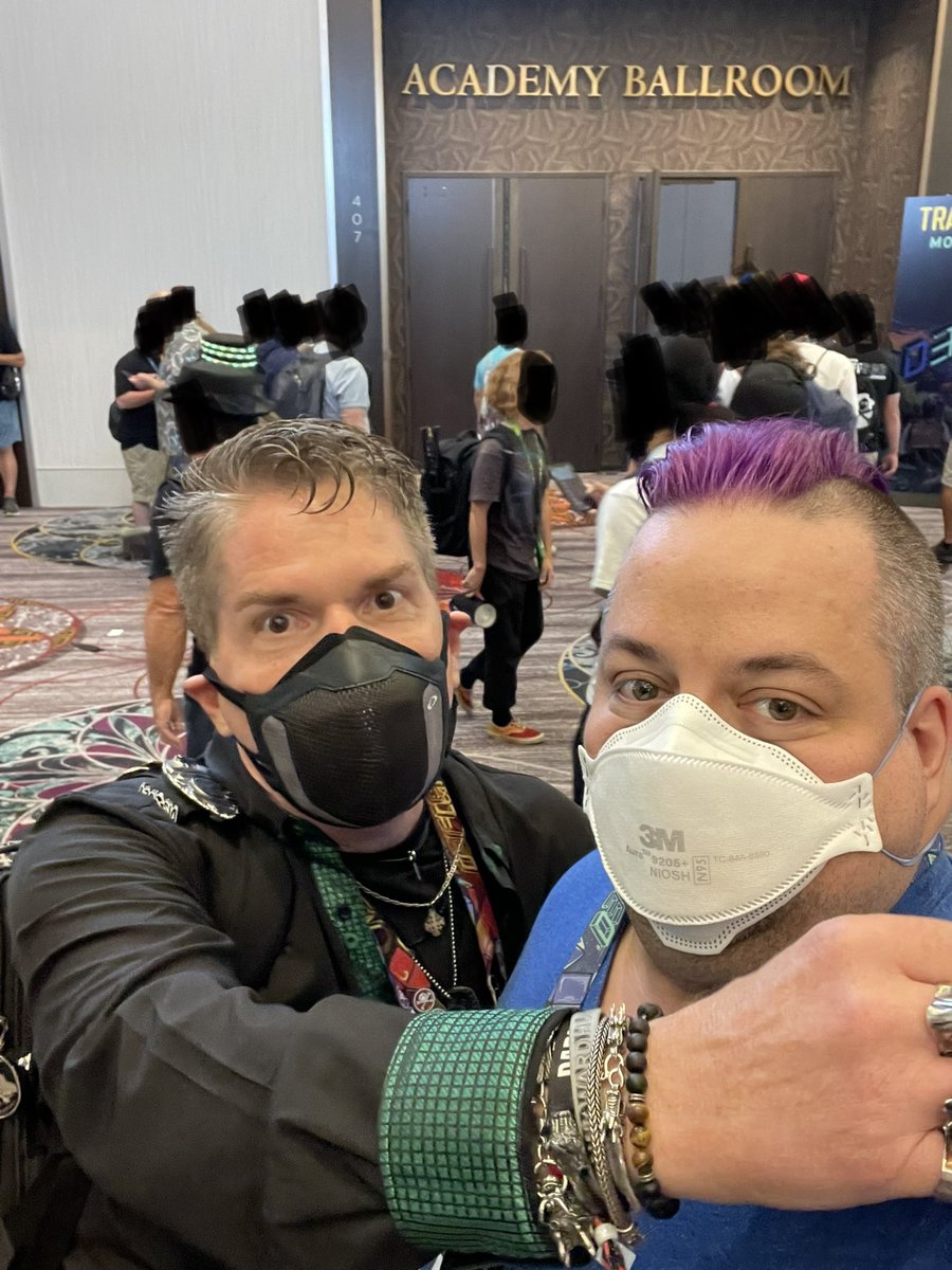 Bumped into <a href="/jaysonstreet/">Jayson E. Street 💙 🤗💛</a> at #DEFCON31 and got an awkward hug 😊