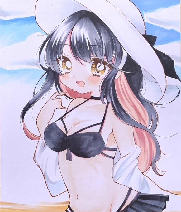 黒ビキニ長波さま  #長波 #艦これ #コピック