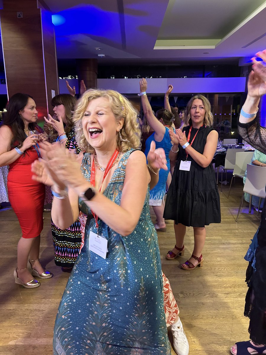 jontybabe's tweet photo. Dancing Queens at the #RNAConf23 Love this photo of me! I’ve clearly had one or two sips of wine! https://t.co/4tQkQi9ILY