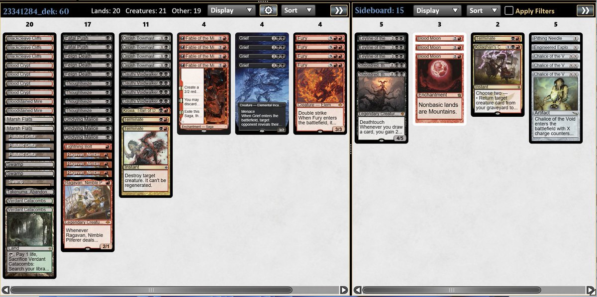 Scammed my way to the top 4 of the modern showcase challenge with a funky fresh list from <a href="/Mizl1zzie/">Lizzie “The Bus” Harms</a> and <a href="/liamkane_/">Liam Kane</a> 

Guess I'm obligated to play all the events now to make the MOCS leaderboard :/