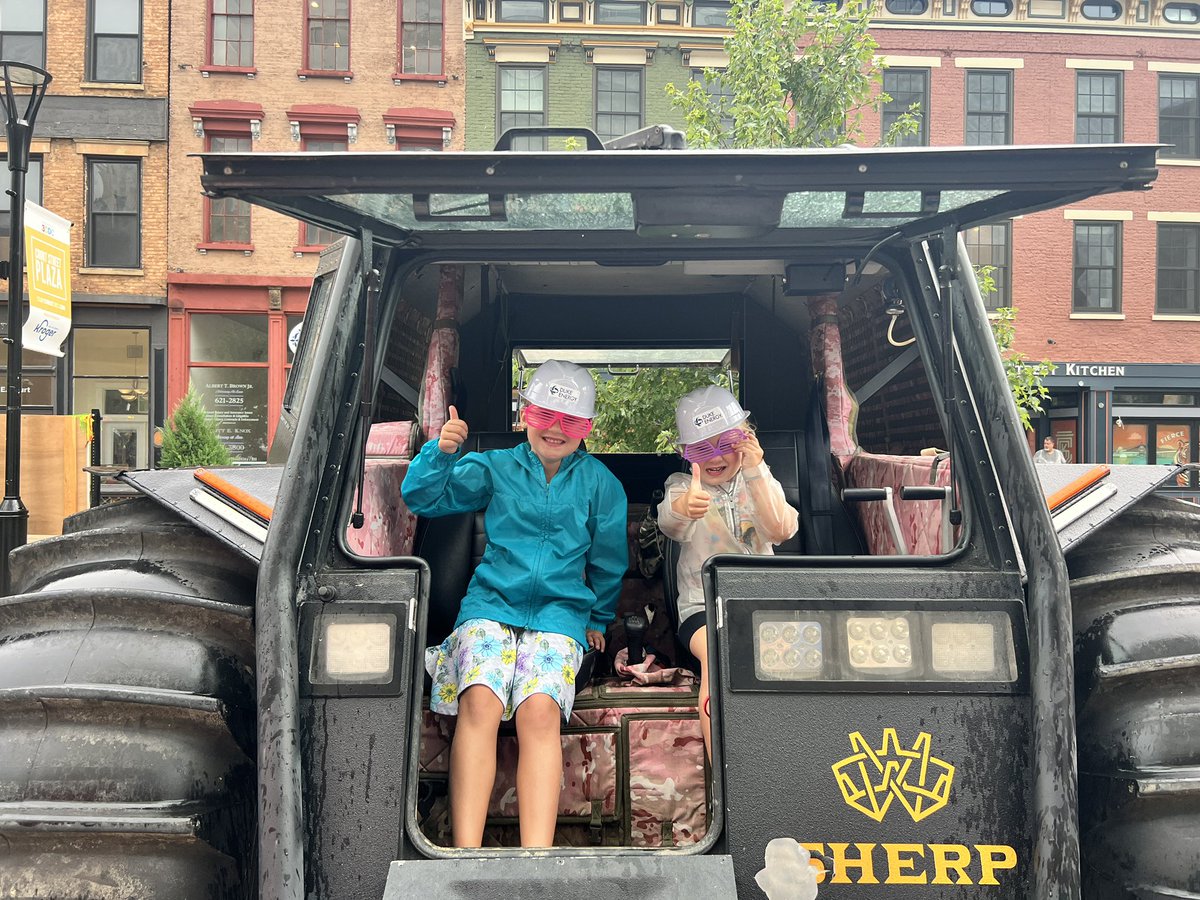 Future <a href="/DukeEnergy/">Duke Energy</a> #sherp drivers? Layla and Eliza really enjoyed the pink camo interior!