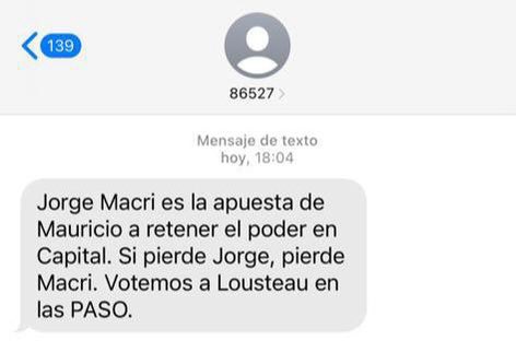 marianorecalde's tweet photo. Afiliados al @PJCiudad y muchos otros ciudadanos están recibiendo mensajes segmentados llamando a votar a Lousteau. Esta maniobra no solo busca confundir sino que configura graves violaciones a la ley: tráfico de datos personales y violación de la veda electoral. https://t.co/xliitKaTLV