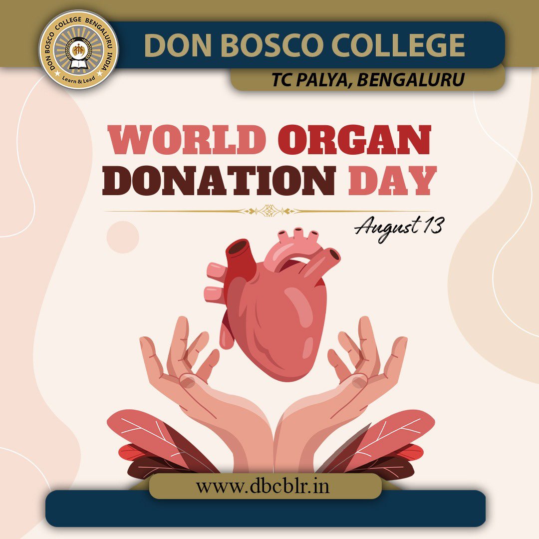 DBCblr's tweet photo. 🌍 Join us in commemorating World Organ Donation Day.🫀❤️ #OrganDonationDay #GiveLife #DonateOrgans #SecondChanceAtLife https://t.co/OgQZ81VOeC
