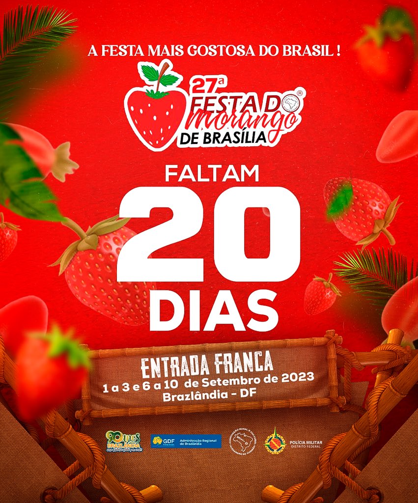 FESTIVAL DE MORANGO COM ENTRADA GRATUITA VAI ACONTECER EM SP