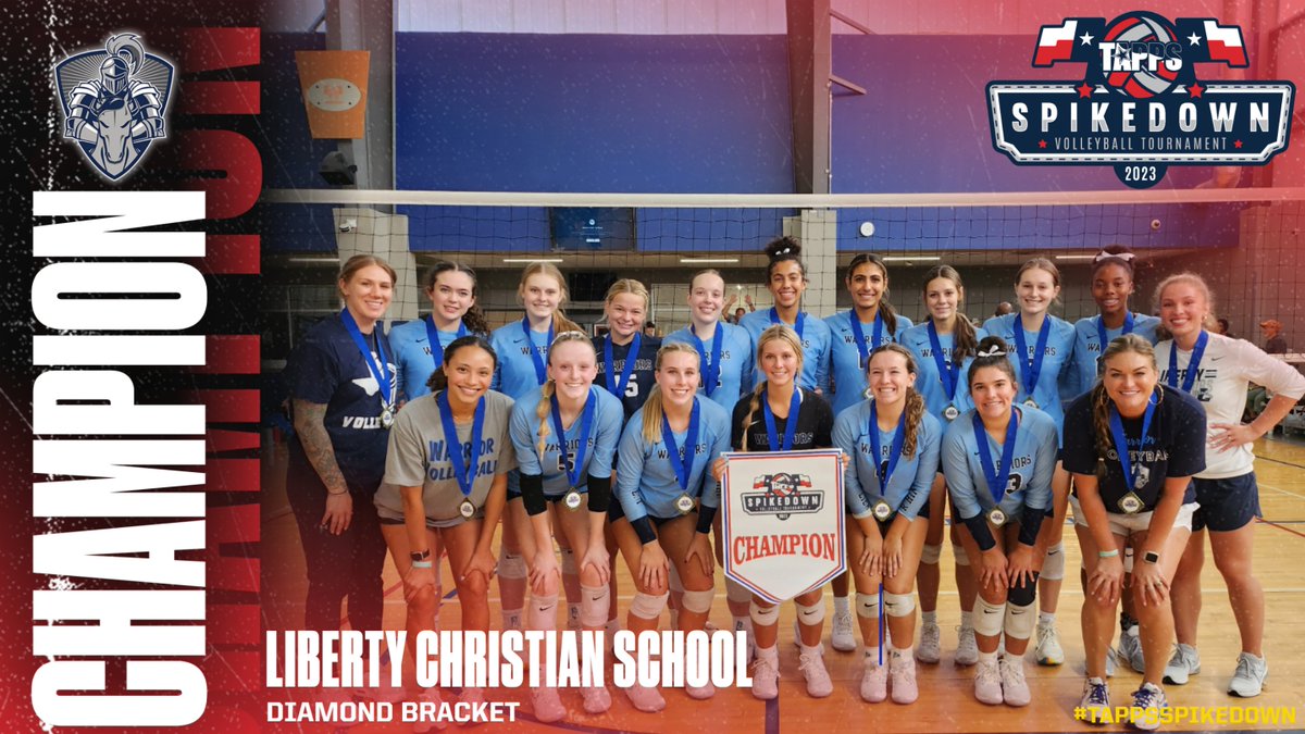 Champion of the #TAPPSspikedown Diamond Bracket is Liberty Christian School!!