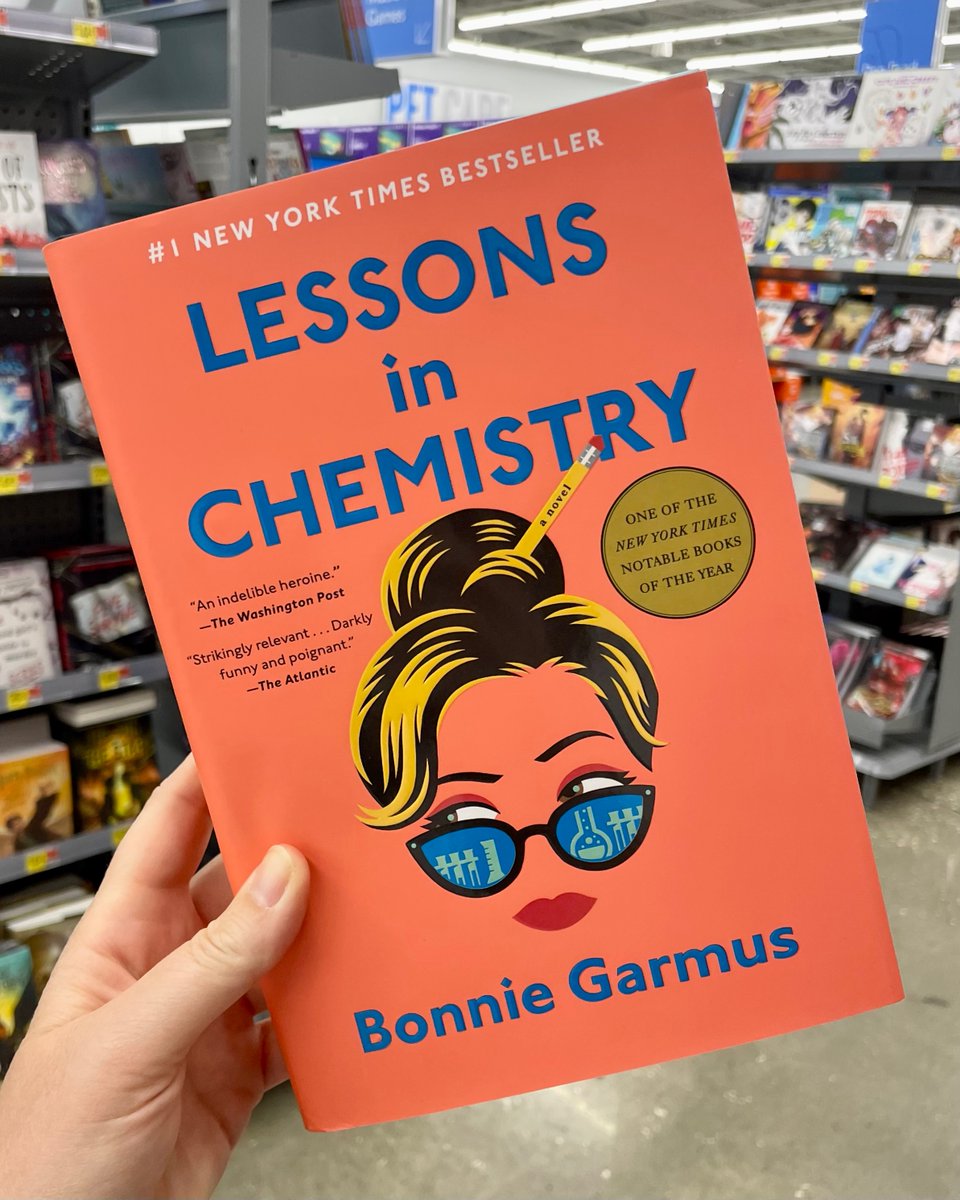 Lessons in Chemistry is one of those books that stays with you in the best way. The plucky, chemist-turned-cooking-show-host main character, is finding her way through being a woman in a man's 1960's world. The hardback is on rollback right now online- the link is below! #home...