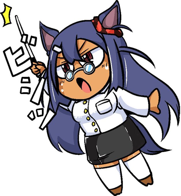 眼鏡をかけたヒシアマ姐さんをください。
 #いいねした人は私のアイコンを自分の絵柄で描く 