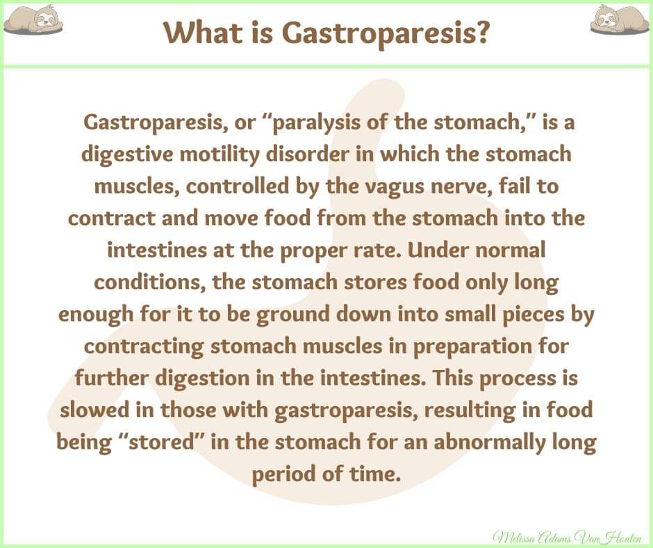 elsiedarling_'s tweet photo. @adoseofmars It might not be the cause, but it still might be worth getting tested for Gastroparesis just to rule it out. I'll include some images with information in case it might help anyone. https://t.co/JprKLGOpom