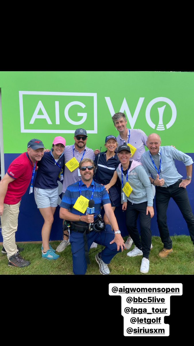 🎤🎤🎤 @AIGWomensOpen @SophWalks @marcus_buckland @NoLayingUp @waltonheath_gc