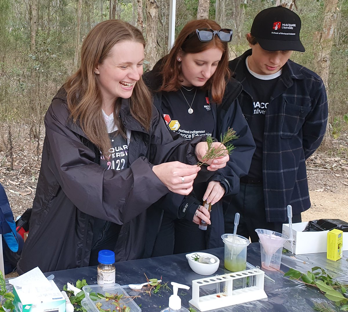 JoanneJamie2's tweet photo. A big THANK YOU to our @mqnatsci students who were fantastic today at #ScienceintheScrub for @Aus_ScienceWeek. Starting from Monday Aug 14 is our Indigenous Science Experience, hosted by @NISEP01. See https://t.co/AnRPeTNH6Y for more details on our webinars and Community Day. https://t.co/kiQa4sn2Q0