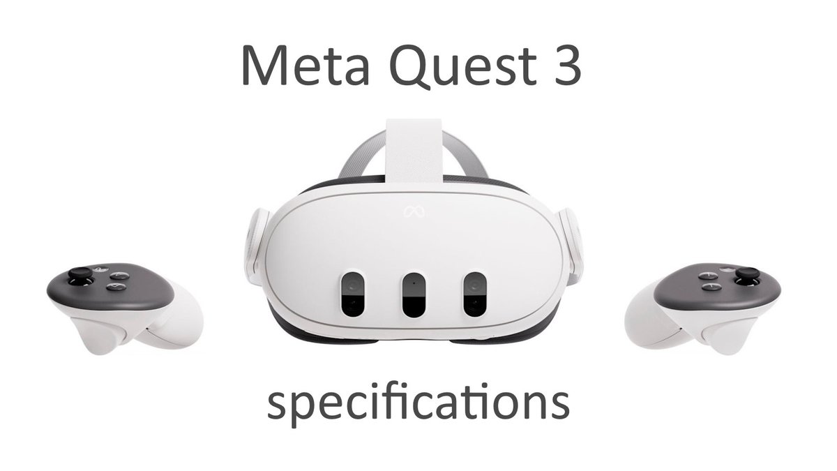 GuidetoVR's tweet photo. Meta Quest 3 Specifications
https://t.co/Q1wvP6ASAw

Detailed specifications for the Meta Quest 3 virtual reality headset. Minimum system requirements for connecting Meta Quest 3 to a PC.

#VirtualReality #quest3 #specifications #vrguides https://t.co/rgksivZodc