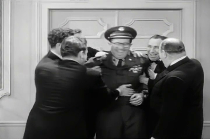 Bilko reunites with his old army buddies, expecting to help them financially, but discovers they have all achieved great success. #ArmyBuddies #MoneySuccess #SilversSunday  1am.  #nocontext #bilko (From The Phil Silvers Show, Ep: 'The Reunion,' (Tue, Dec 20, 1955))