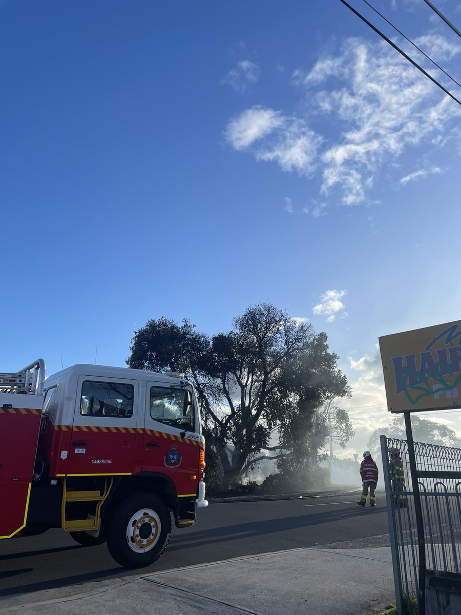 rubycairns1's tweet image. Fire crews have attended to a house fire in Midway Point on Penna Road this afternoon. The road’s been closed off while firefighters extinguish the blaze. More on @7tasnews