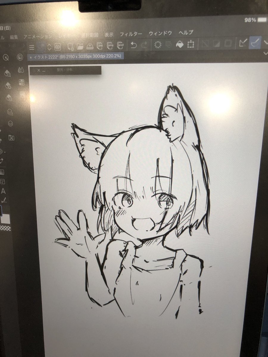 会場で落書きしてました 
