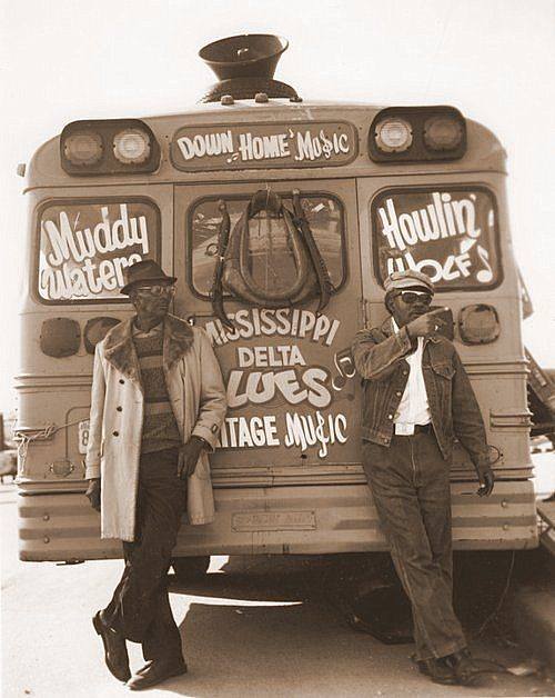 crockpics's tweet image. The Muddy Waters and Howlin' Wolf tour bus