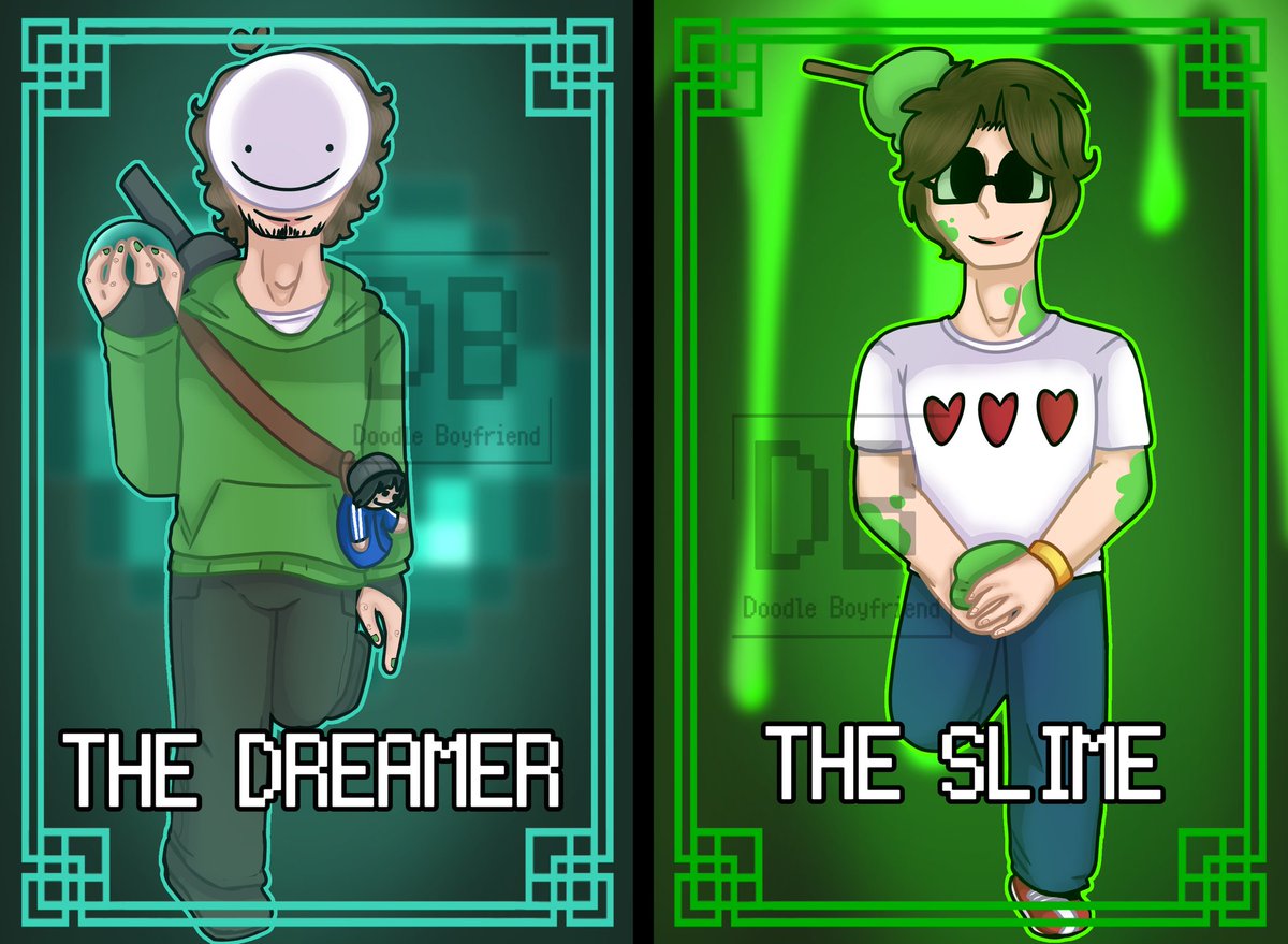 Doodleisaghost's tweet photo. Happy birthday guys! ✨🪻💜
and Redesign of my versions of C!Dream and C!Slime (the mini C!Q is a headcanon, it's nothing from ship)

#Doodleboyfriend #dreamwastaken #SLIMECICLE #DiaSlime #dreamfanart #dream #slimeciclefanart #slimeciclebirthday #DreamBirthday https://t.co/XAxB4IbLJW