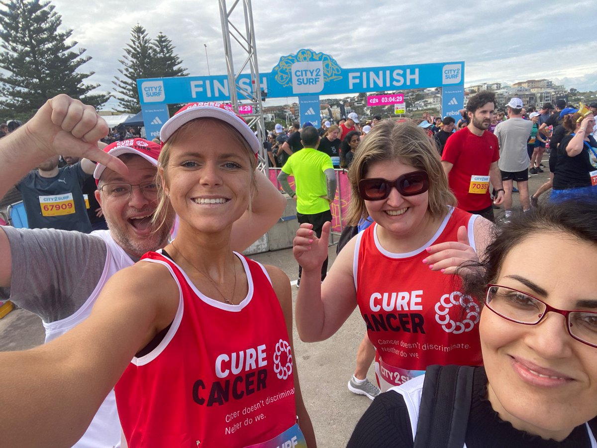 We did it! #MTTIab #City2Surf @CureCancerAu