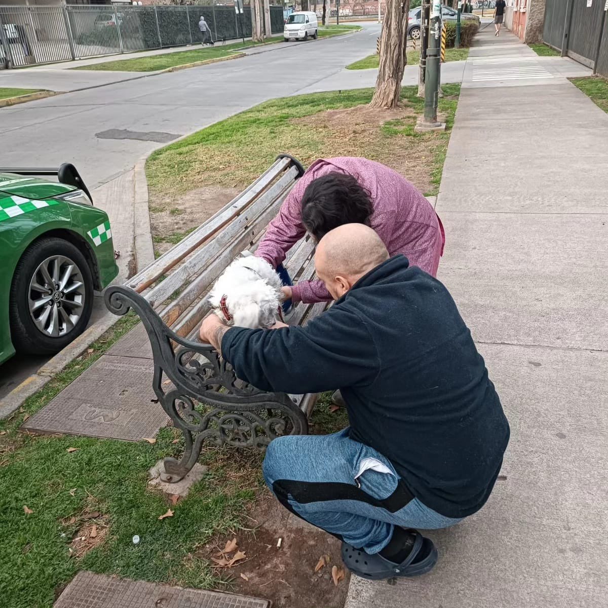 MuniNunoa's tweet photo. Operativo por maltrato animal 🐾

Gracias a @mascotalerta, la denuncia de nuestra comunidad, y a la colaboración de funcionarios de Seguridad Pública, Medio Ambiente y Carabineros, se efectuó la detención de sujeto que maltrató reiteradamente a su mascota en el sector de Suárez Mujica.

Se pudo efectuar evaluación del perrito, el que estará a resguardo en nuestro Centro de Rescate Canino 🐕

Agradecemos las denuncias, el trabajo de @mascotalerta y colaboración de nuestras vecinas y vecinos, quienes permitieron activar el operativo de rescate.