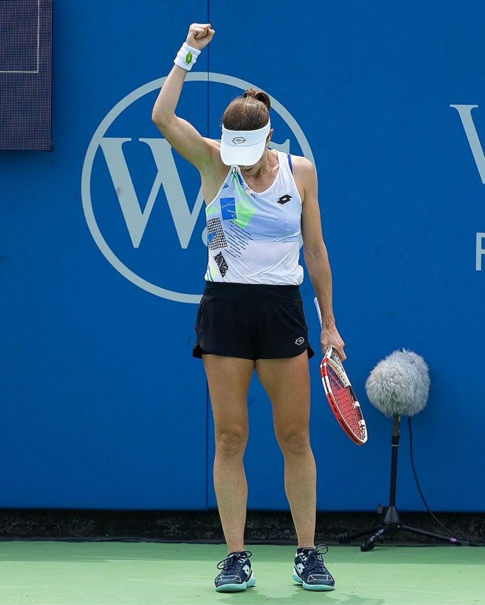 They call me marathon woman 🥵😂✊️ An other 3 hours battle @CincyTennis, but still alive !