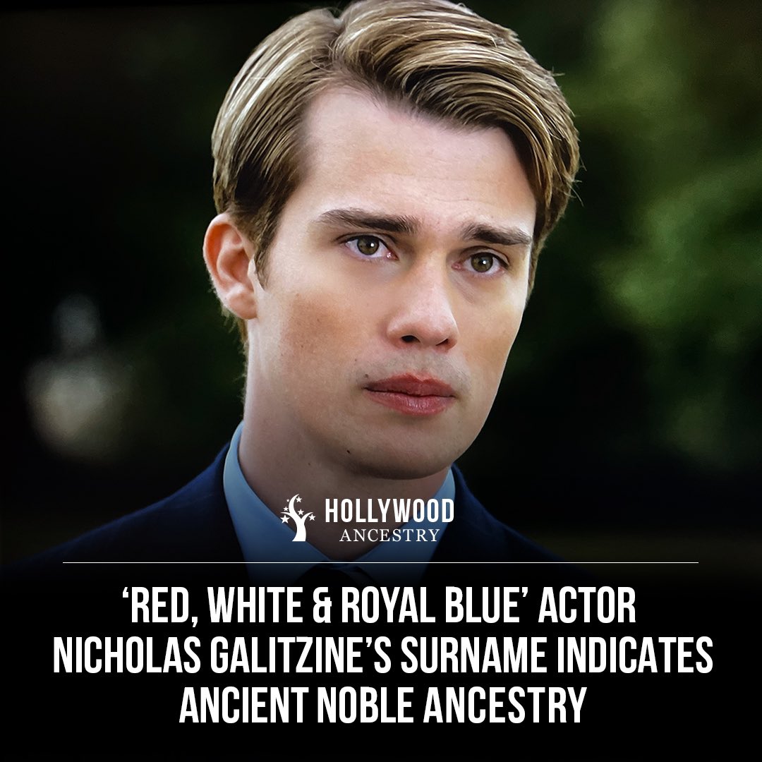 HWAncestry's tweet photo. ‘Red, White &amp; Royal Blue’ actor Nicholas Galitzine’s surname indicates royal ancestry. Get the story here: https://t.co/fYmuIaKUxe https://t.co/WCeKfPEyWS