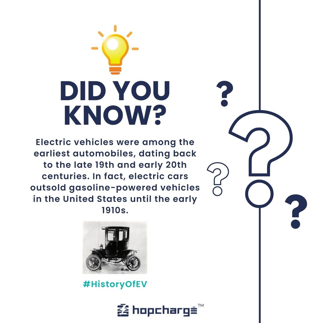 Hopcharge's tweet photo. ‘EV Fact’ of the day!
#sunday #sundaymornings #electricvehicle #historyofev #history #sustainability #nature #ecofriendly https://t.co/oI3XOVMHpM