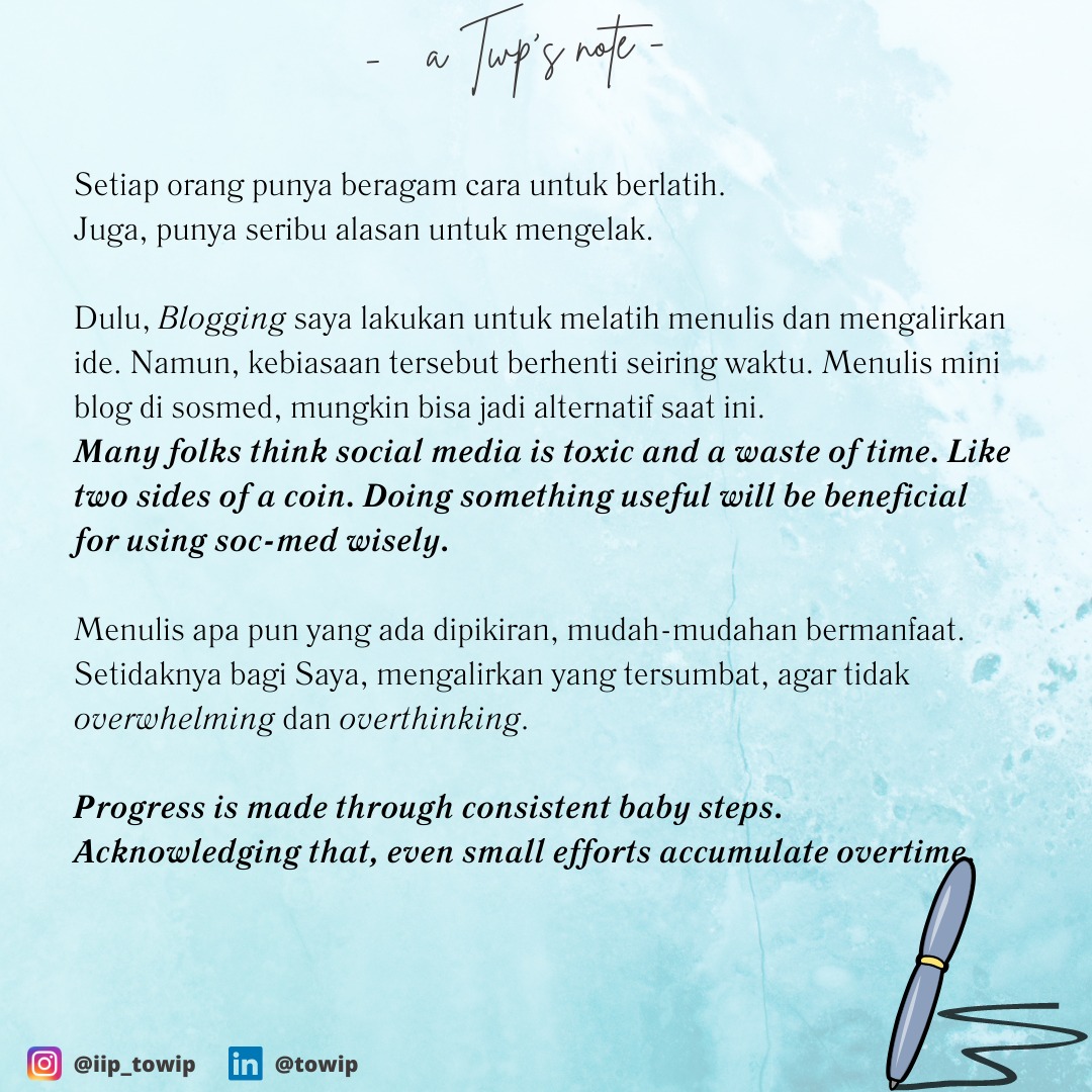 Mengalirkan sumbatan pikiran