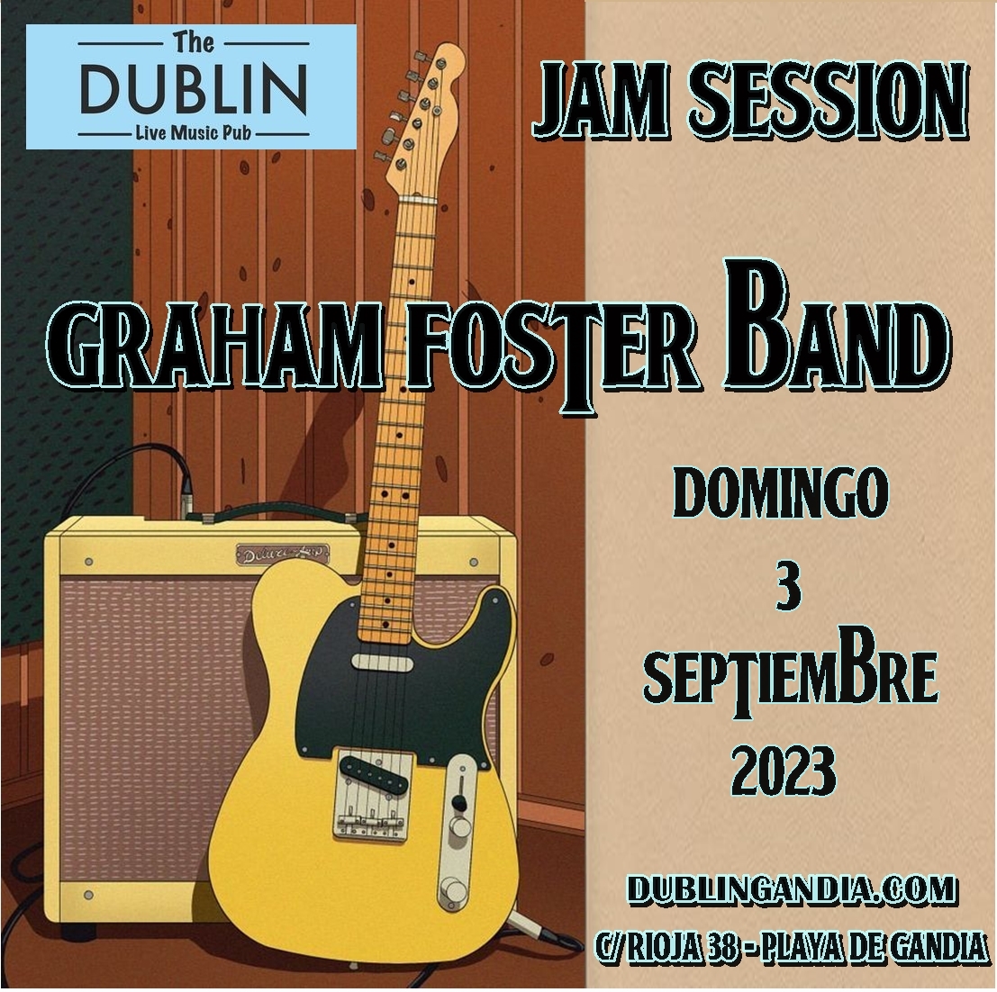 VERMUT JAM SESSION «GRAHAM FOSTER BAND»
dublingandia.com/concierto/verm…