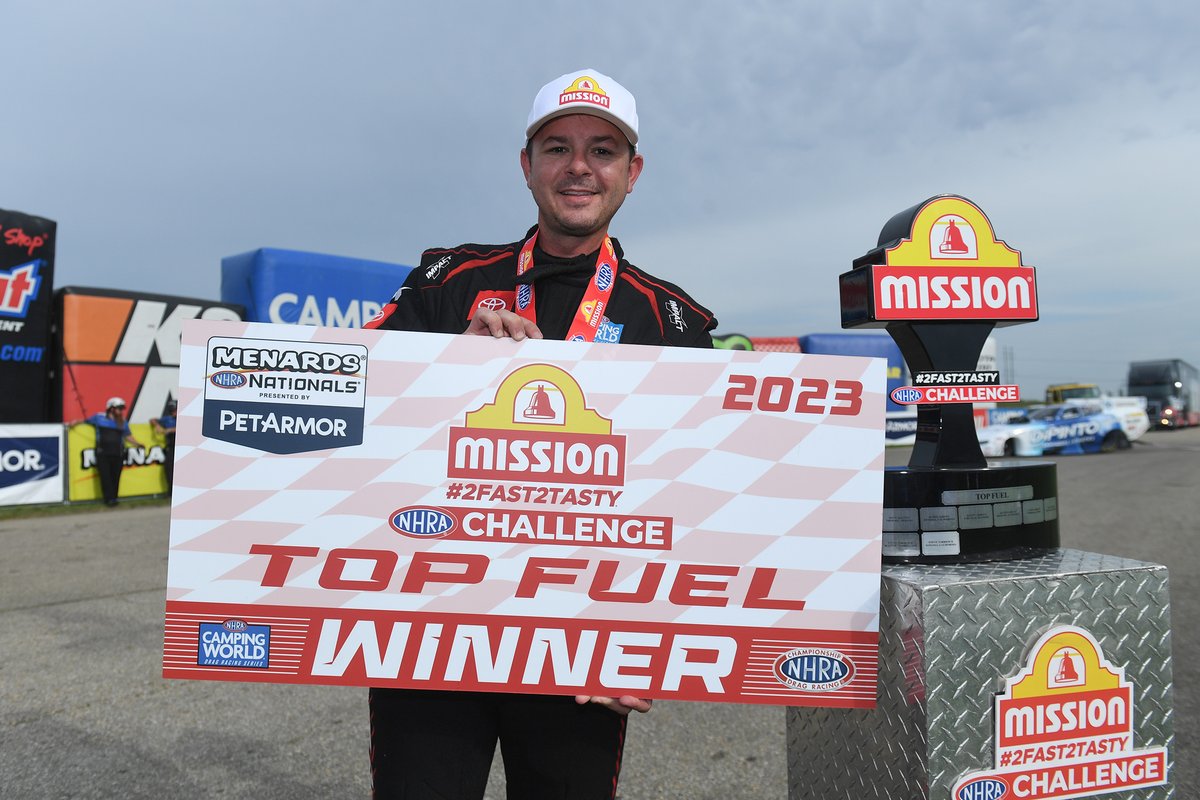 RacingProMedia's tweet photo. Hagan, Torrence, and Glenn win the Mission Foods #2Fast2Tasty #NHRA Challenge in #Topeka
#SteveTorrence #MattHagan #DallasGlenn #HeartlandMotorsportsPark #HeartlandNats #Menards #Kansas #MissionFoods #Challenge @MissionFoodsUS @AmericanRebel99
https://t.co/XHjxmK7LEs https://t.co/eLaq6lUhRK