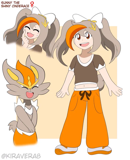 Sunny gijinka….cinderace version!