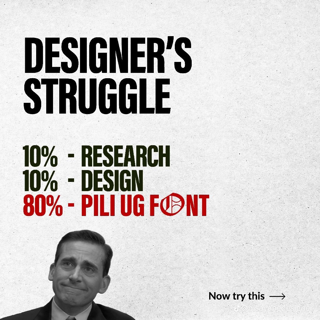 itsherbie's tweet photo. Pili ug font. 🙃 https://t.co/28P6yYiMqd