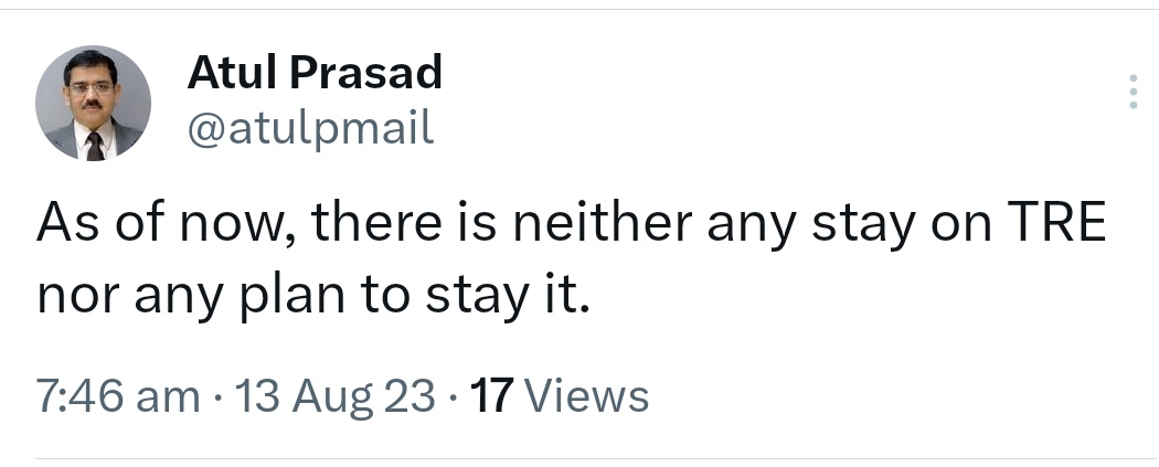 SikandarKMehta's tweet image. फिलहाल, टीआरई पर न तो कोई रोक है और न ही इस पर रोक लगाने की कोई योजना है।
- @atulpmail, बीपीएससी अध्यक्ष 
#BPSCTRE