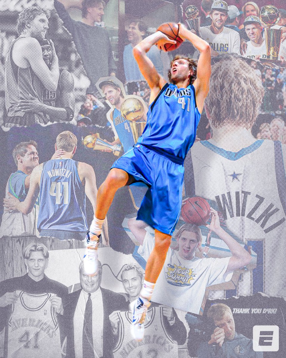 espn's tweet image. Dirk Nowitzki, welcome to the Hall of Fame 🤩 

@swish41 | @Hoophall
