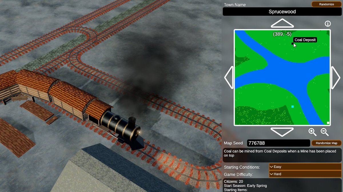TXGstudios's tweet photo. This #screenshotsaturday I have been making some changes to the New Game Menu to hopefully make it more intuitive and informational.

Now, when you hover your cursor over the map you can see information about what you are looking at!

Play Now!  https://t.co/8DU3xa2X7f 

#Wildwood #EarlyAccess #gamedev #gaming #Unity #MadeWithUnity #pcgaming #indiegame #indiedev #indiegamedeveloper #valve #Steam