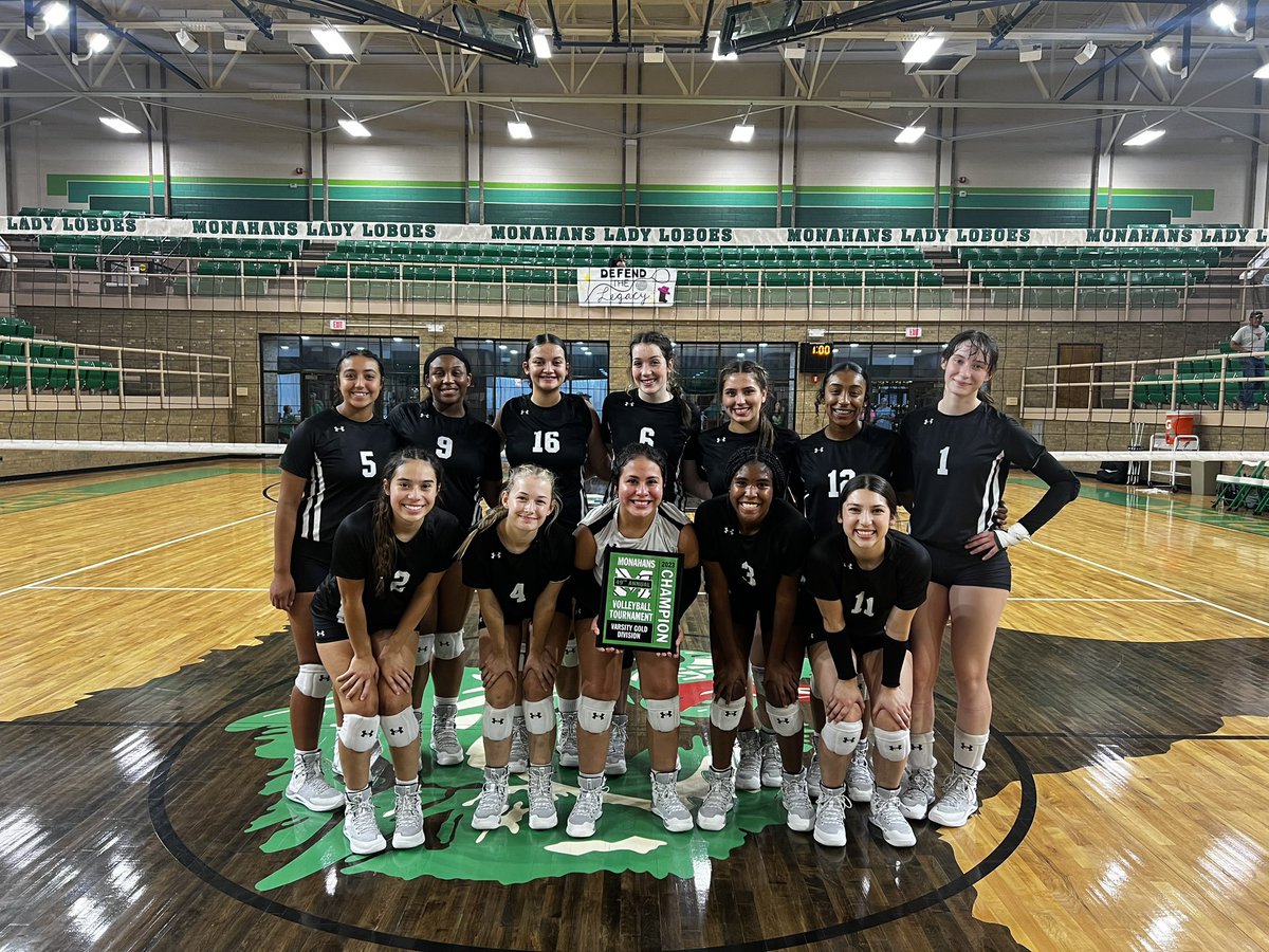 Varsity went 6-0 this weekend to win the 49th Annual Monahans Volleyball Tourney!! So proud of their growth over the last 2 days!! Great group of young ladies!! #gomojo #journeyequalsdestination
