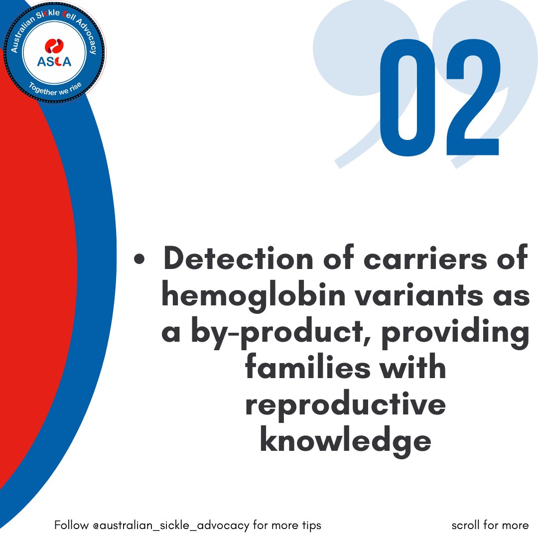 AuSickle's tweet photo. ๐Unveiling the Importance of Newborn Screening! Preventing Sickle Cell Disease complications from infancy. ๐ช Empowering informed decisions.
Scroll for more info!!!
@healthgovau
#SickleCellDisease
#Australiansicklecell #TeamASCA" https://t.co/RbCbXTcLsD