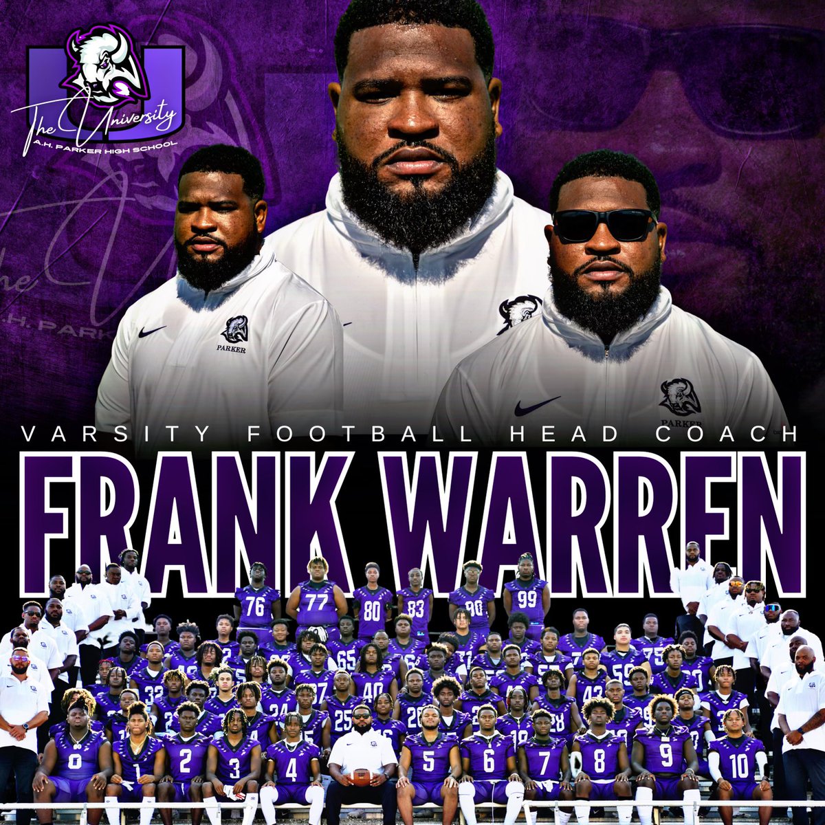 AHParkerFootba1's tweet image. By far the best staff in the country ‼️‼️‼️‼️‼️‼️‼️‼️#13Days #FearTheHers @CoachWarren23 @Respect_ygnb @KoachJDrake @JaylonCrawford @DemarquesDensm1 @CoachBHodge24 @_CortezMarshall @Coach_Tae17 @SolomonAliM49 @_Rwilliams17 @kleonard94