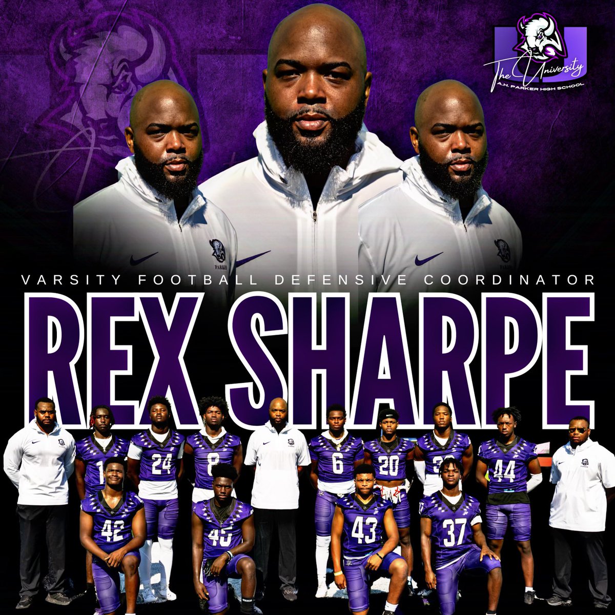 AHParkerFootba1's tweet image. By far the best staff in the country ‼️‼️‼️‼️‼️‼️‼️‼️#13Days #FearTheHers @CoachWarren23 @Respect_ygnb @KoachJDrake @JaylonCrawford @DemarquesDensm1 @CoachBHodge24 @_CortezMarshall @Coach_Tae17 @SolomonAliM49 @_Rwilliams17 @kleonard94