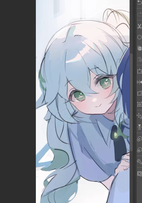 #原神 ちらっ