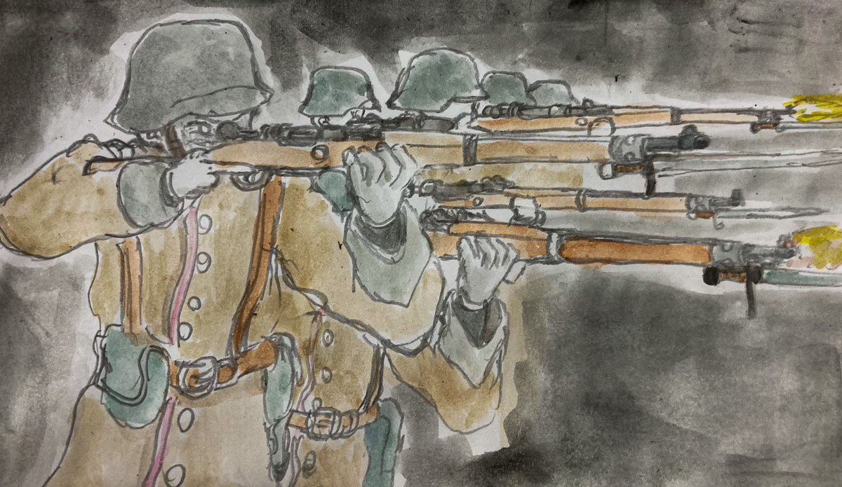 nasisyodai's tweet photo. #水彩画 #人物画 #兵士
一斉射撃NVI兵 https://t.co/YvCQHgqk7u