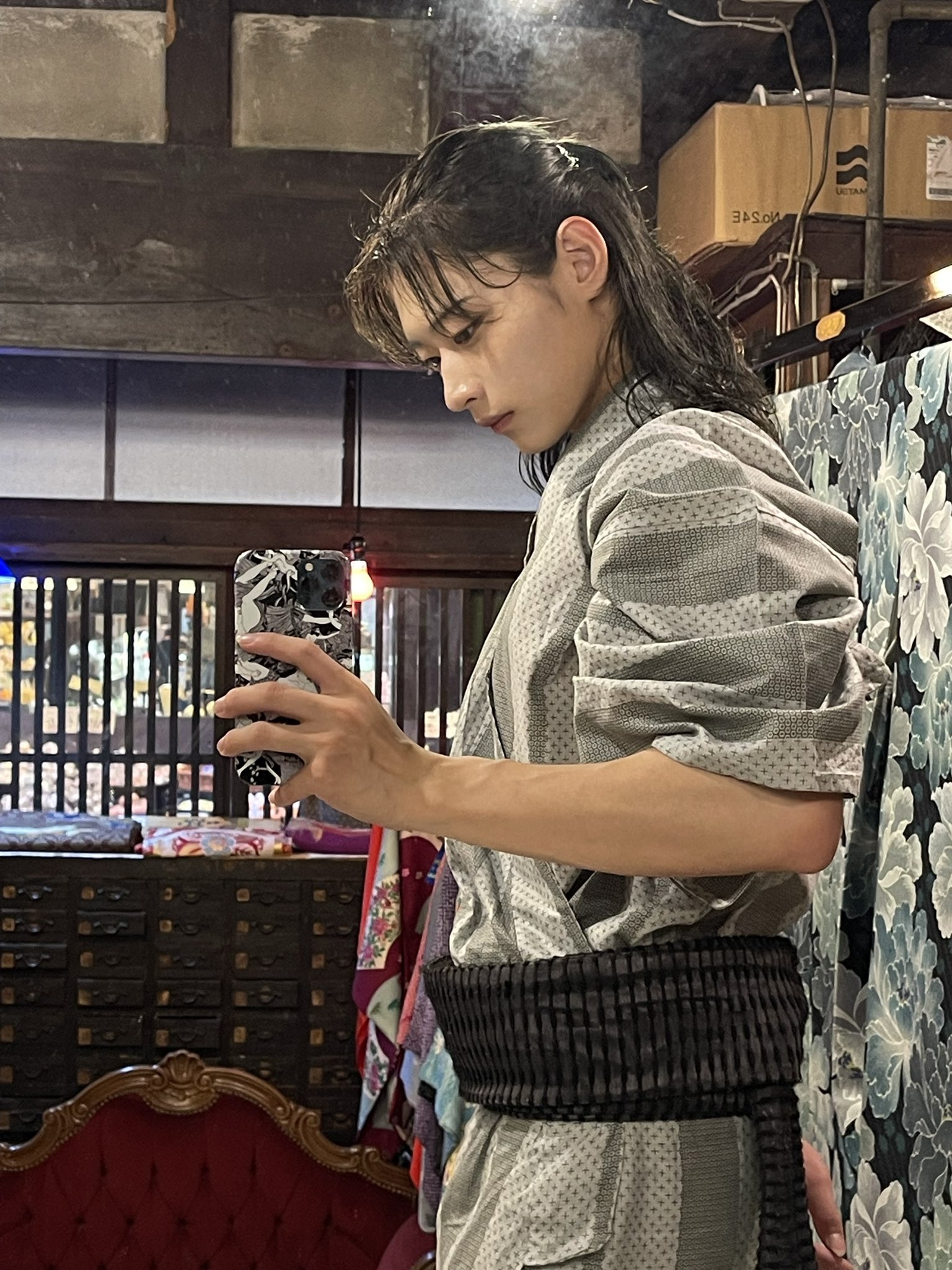 渦-uzu- 着物ひと 夏油傑コスプレ写真集、ブロマイド、ステッカーなど 渦-uzu on X: 