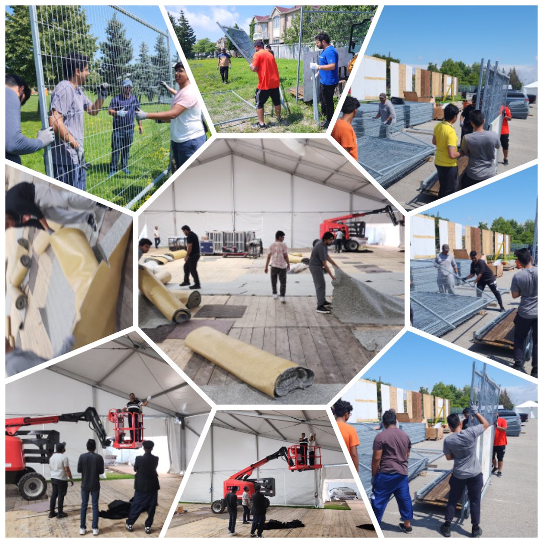 With the blessings of Allah Almighty, Ahmadiyya Muslim Youth from Eastern Brampton Region of Ahmadiyya Muslim Youth Association Canada is getting the opportunity to do setup duties for the National Ijtima (Spiritual Retreat) to be held later this month.

#IjtimaCanada #Brampton