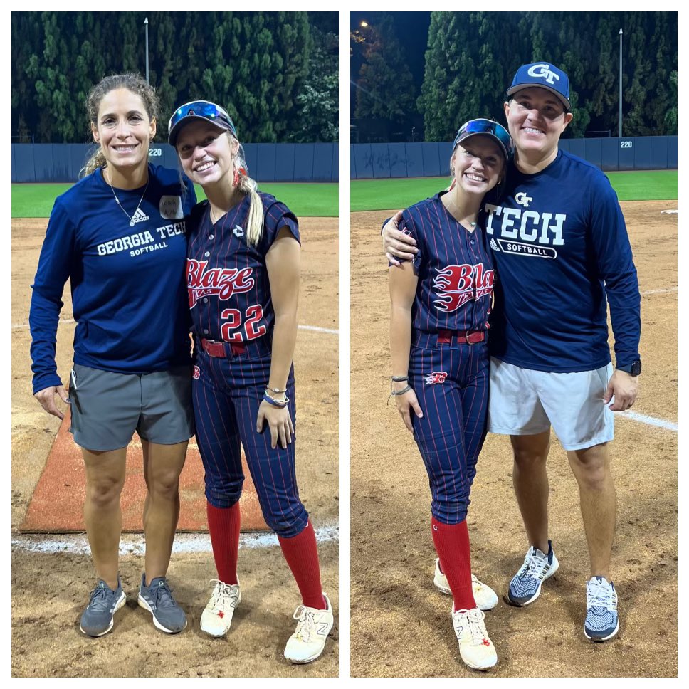 big_A__22's tweet photo. Thank you for the invite , @Coach_A_Mo and @hunter_bunch10 ! What an incredible experience this was. @GaTechSoftball #GoJackets https://t.co/ukBaJpFAwt